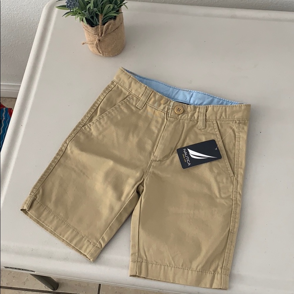 Boys tan shorts new!